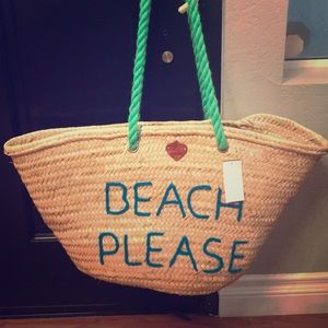 Z&L Free People Beach Please Large Basket Bag